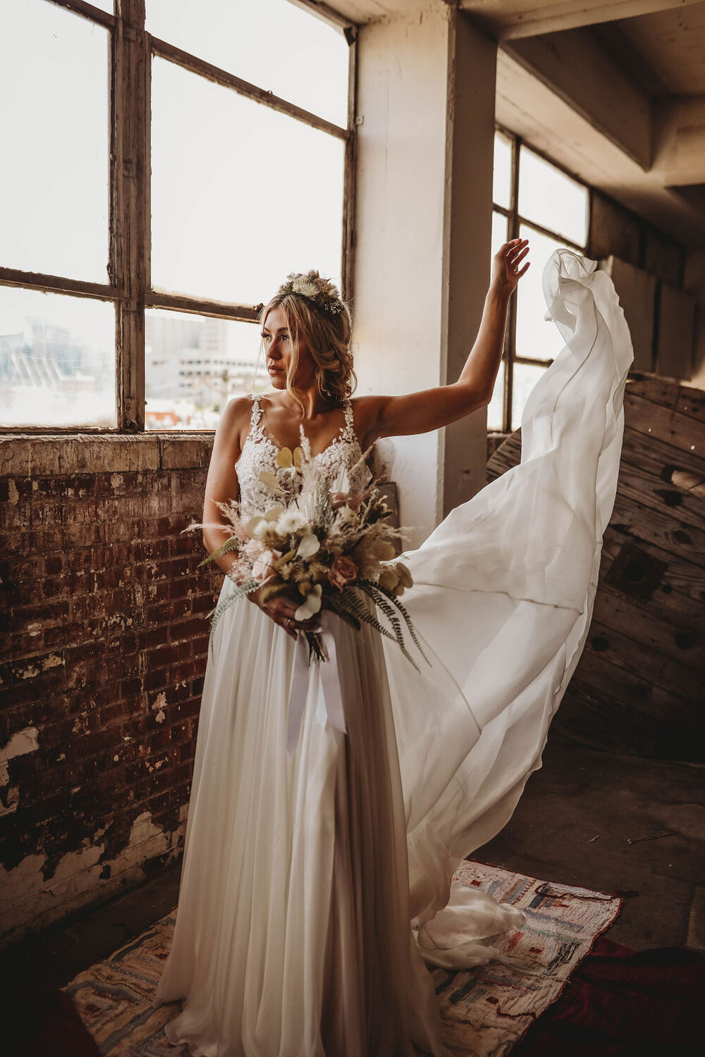  - Speaking of vendors.. this styled shoot was a rockstar line up. When Lynda of Lavender Blue Floral asked me to be a part of this project.. I’m pretty sure I said yes before she even finished asking me LOL.Kourtney of Kourtney's Klick Photography captured these images at The Barnum Factory and it’s the perfect touch of rustic to the boho glam vibe Lynda created. Not a single detail was missed.I hope you consider having a bridal boudoir session before your big day & that this blog may have swayed you to make the call to your photographer to get something set up. I think weddings are a very special time in someones life & I just can’t imagine not seizing the moments.As always, enjoy some of my favorite shots from this gallery & make sure to check out all the vendors tagged below!